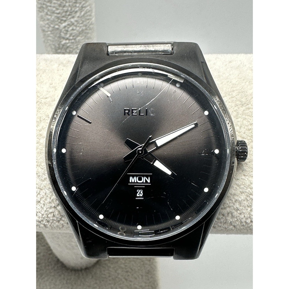 Relic By Fossil ZR12124 New Battery Mens Watch 43MM‎ 7" Stainless Steel S62